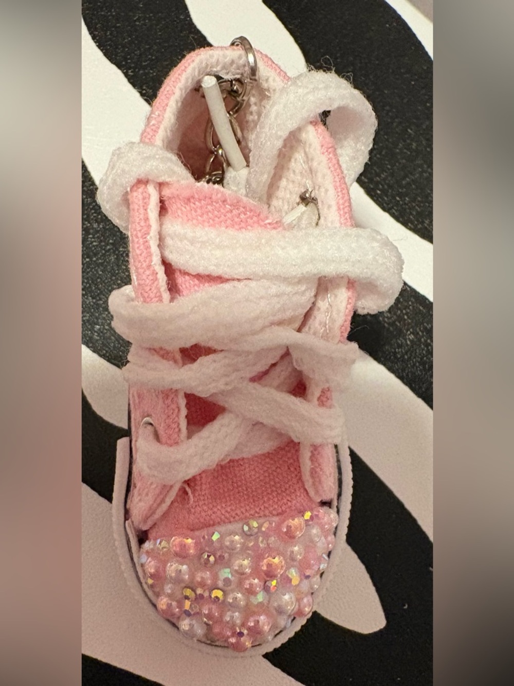 Pink keychain/backpack accessory